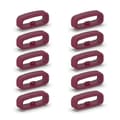 Silikonfästring 18mm/20mm/22mm Armbands Hållare Bältesöglor 10st Red 22MM