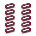 Pikkukuva 1 / 5: Silikoninen Kiinnitysrengas 18mm/20mm/22mm Rannekkeen Pidike Vyölenkit 10kpl Red 18MM