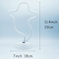 Miniatyrbillede 5 af 5: Lyn Neon Skilt, USB/Batteridrevet Blåt Neon Lys Seje Ting Blå Neon Lys til Soveværelsesbelysning Neon Lys til Teenageres Soveværelse Ghost