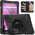 Lenovo Tab K10 / M10 Plus Silikoni + PC Suojakotelo Tabletille (Musta)