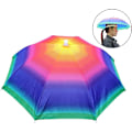 Miniatyrbild 2 av 4: Paraplyhatt, Fiske Utomhus Paraplyhatt, Paraplyhattar Sol Regn Hatt För Utomhus Fiske Trädgårdsarbete Camping Strand, 55cm