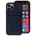 iPhone 13 - Skal med Korthållare Mörkblå, A