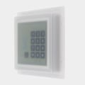 Miniatyrbillede 4 af 5: Vandtæt dækken til dørklokke, dørklokke regnslag til adgangskontrol tastatur S Sort Clear Square
