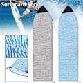 Pikkukuva 2 / 7: Surffilaudan Sukka, Nopeasti Kuivuva Joustava Surffilaukku Kiristysnyörillä ja Pehmustetulla Nenäsuojalla, Surffausvarusteet Sininen 180x50cm