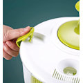 Miniatyrbild 5 av 6: Salladsslunga - Salladstvättare, 5L Salladstork Salladsslungor med Grönsakstvättskorg, Hushållsfrukt Dehydrator Avlopp Green