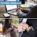 Miniatyrbillede 3 af 4: 12 stk. Små Lomme Notesblokke Holder Sæt Mini Lomme Notesblok Holder med 10 stk. 7,6 cm x 12,7 cm Mem