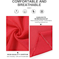 Miniatyrbilde 5 av 6: Strandskjørt for kvinner, strandkjole i chiffon, sarong, bikini-cover-up for badetøy, langt skjerf, halv strandpareo for sommeren Red