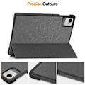 Miniatyrbild 3 av 5: För Honor Pad X9 Pro Fodral Anti-Fall Läder Ställ Tablet Skydd - Grå Grey