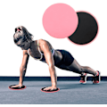 Miniatyrbillede 2 af 6: Dobbeltsidede Glidende Diske Core Sliders Ultimativ Core Træner Gym, Tæppe og Hårdt Gulv Trænings Glidende Diske Dobbelt Hjem Pink