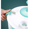 Miniatyrbild 5 av 6: Salladsslunga - Salladstvättare, 5L Salladstork Salladsslungor med Grönsakstvättskorg, Hushållsfrukt Dehydrator Avlopp Blue