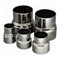 Miniatyrbillede 3 af 3: Adapter til skorstensrør i rustfrit stål - 80 mm / 60 mm (1 stk)