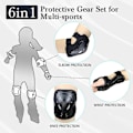 Miniatyrbild 5 av 5: MD-611 6 st/set Barn Cykel Rullskridsko Knä Armbåge Handledsskydd Skateboard Skidskydd Style C