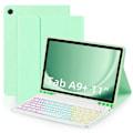 Pikkukuva 1 / 5: Samsung Galaxy Tab A9+ Nahkakotelo irrotettavalla RGB-taustavalaistulla näppäimistöllä Style B