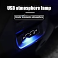 Miniatyrbillede 2 af 8: 6 stk. Mini USB LED Lys, 7 Farver RGB Bil LED Indvendig Belysning 5V Smart USB Smart Lys Atmosfærisk Lys, Laptop Tastaturlys