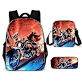 Pikkukuva 1 / 5: Sonic Ala-asteen Koululaukku Kolmiosainen Setti Anime Sarjakuva Reppu Olkalaukku Penaali korkealaatuinen O backpack