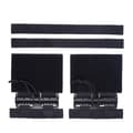2x Quick Release Spænde Sæt Tube Cummerbund Adapter til Cosplay Værktøj 6094 Sort Black