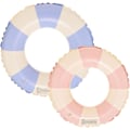 Miniatyrbilde 1 av 3: 2 stk. Oppblåsbar Badering for Voksne, Baderinger for Barn, Oppblåsbar Gummiring Basseng Flytemadrasser Transparent Flytering Badeslange Pink-Blue-stripe