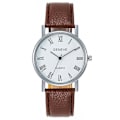 Miniatyrbilde 3 av 5: Gutteklokke Mannlig Student Business Casual Mote Trend Klokke Med Digital Overflate Armbånd White brown