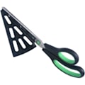 Miniatyrbillede 1 af 5: Køkken-pizzasaks med skarpe blade, pizzaskærer med pizzaspade i rustfrit stål, pizzasaks / pizzaknife - Grøn