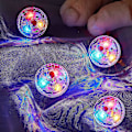 Miniatyrbillede 4 af 5: 6 stk. LED Kattebolde Spøgelsesjagt Kattebold LED Bevægelsesaktiveret Kattelegetøj, Interaktiv Lysende Bold Kattelegetøj, Kæledyr Lysende