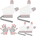 Miniatyrbillede 1 af 4: 2 par Stop Tommel-Sutte Fingerbeskyttelse Pink Åndbar Baby Finger Sutte Stop For Baby red-2 M