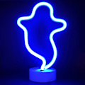Miniatyrbillede 3 af 5: Lyn Neon Skilt, USB/Batteridrevet Blåt Neon Lys Seje Ting Blå Neon Lys til Soveværelsesbelysning Neon Lys til Teenageres Soveværelse Ghost