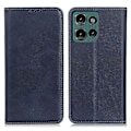 Miniatyrbillede 1 af 5: Til Motorola Edge 50 Neo 5G Etui Split Læder Flip Wallet Telefon Cover - Blå Blue