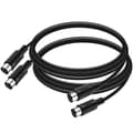 2-pack 5-Pin DIN MIDI-kabel, 90 cm Hane till Hane 5-Pin MIDI-kabel för MIDI-keyboard, Keyboard Synth
