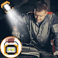 Miniatyrbillede 6 af 7: 30W LED Arbejdslampe Genopladelig Bærbar COB Projektør Super Lys 2000LM Batteri Udendørs Sikkerhedslys USB Vandtæt