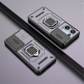 Miniatyrbillede 5 af 5: Til Oppo Reno13 5G (Global) Cover PC TPU Støtteben Telefonbeskytter med Linsebeskyttelse - Lilla Purple