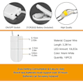 Miniatyrbillede 3 af 4: 10 stk LED Lysstreng Batteri, Lysstreng Lille Med Batteri, 1m 10 Micro