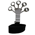Miniatyrbillede 1 af 4: Gripster Grip Handsker Silikone Grip Styrker - Fingerstrækker Træner - Grey