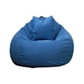 Miniatyrbild 1 av 4: Helt Ny Extra Stor Bönpåse Stol Soffa Överdrag Inomhus Lat Lounger För Vuxna Barn Hotsale! Blue 100 * 120cm