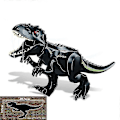 Miniatyrbillede 5 af 5: 1 stk. Jurassic Stor Størrelse Dinosaur Byggeklodser T-rex Quetzalcoatlus Baryonyx Actionfigurer Børnelegetøj Gaver Carnotaurus blue