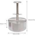 Miniatyrbilde 8 av 8: Justerbar Burgerpresse Hamburger Patty Maker med Fjærknapp, Rustfritt Stål Non-Stick Fylt Hamburgerpresse Maker 8cm