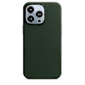 Miniatyrbillede 1 af 3: Læder Telefon Case Til Iphone 13 Pro Læder Case Med Magsafe Sequoia Green