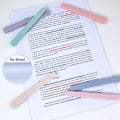 Miniatyrbillede 5 af 7: Overstregningstusser, milde assorterede farver, æstetiske søde pastel overstregningstusser med mejselspids, ingen blødning, hurtigtørrende, lette at bruge