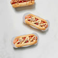 Miniatyrbillede 3 af 4: 100 stk. Hotdogbakker Hotdogholder Hotdogbeholder Frituremadbakker til madpakning
