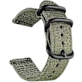 Miniatyrbillede 1 af 4: 22mm Nylon Canvas Vævet Loop Udskiftningsrem, Armbåndsbeslag Spænde Justerbar Lukning