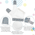 Miniatyrbillede 2 af 4: 2 par Stop Tommel-Sutte Fingerbeskyttelse Pink Åndbar Baby Finger Sutte Stop For Baby red-blue M