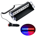 Miniatyrbillede 2 af 4: 12V Politi Lys Led Strobelys Blinkende Auto Flash Stroboskoper Strobelys Nødadvarselslys Parkeringssignal