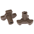 Miniatyrbillede 2 af 5: 2 stk. 17 mm Mikrobølgeovn Drejeskive Rulleføring Støtte Kobling Bakke Aksel Hfmqv