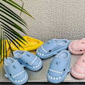 Miniatyrbillede 5 af 5: Vinterhaj Sutsko Hajesko Herre Og Dame Memory Foam Sød Tegneserie Plysset Fluffy Varmt Forede Sutsko Blue 36-37