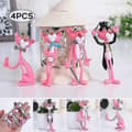 Rosa Pantern Söt Figur Leksak Anime PVC Actionfigur Leksaker Samling För Modell, A