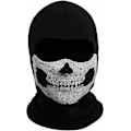 Pikkukuva 2 / 5: Ghost Mask Skull Balaclava Pääkallo Naamio Kokopää Hiihtomaski Neulottu Tuulenpitävä Lämpimämpi Päähine Pyöräilyyn Rullalautailuun Moottoripyöräilyyn Lumilautailuun Ulkoiluun