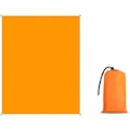 Miniatyrbillede 1 af 5: Strandmåtte, Picnic Tæppe Vandtæt 140X200 Cm Picnic Tæppe Strandmåtte Egnet Til Strand Camping Vandring Kompakt Letvægt Orange