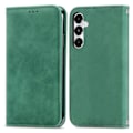 Miniatyrbild 1 av 4: Retro Magnetiskt Läder Skal med Hudkänsla Green For Samsung Galaxy A35 5G