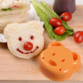 Miniatyrbilde 2 av 7: Frokost Bjørn Sandwichform Brød Kjeks Lagingsverktøy Husholdningsform Preger Tilbehør Kake Blue orange