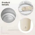 Miniatyrbillede 3 af 5: 350ml Automatisk Blender Kaffe Mælk Juice Blender Elektrisk Rustfrit Stål Off-white