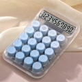 Miniatyrbillede 1 af 5: Videnskabelig lommeregner 10 cifre Stort display og knapper Klart stort LCD-display Ideel til kontor, skole, hjem og erhverv FLYE1735 Blue